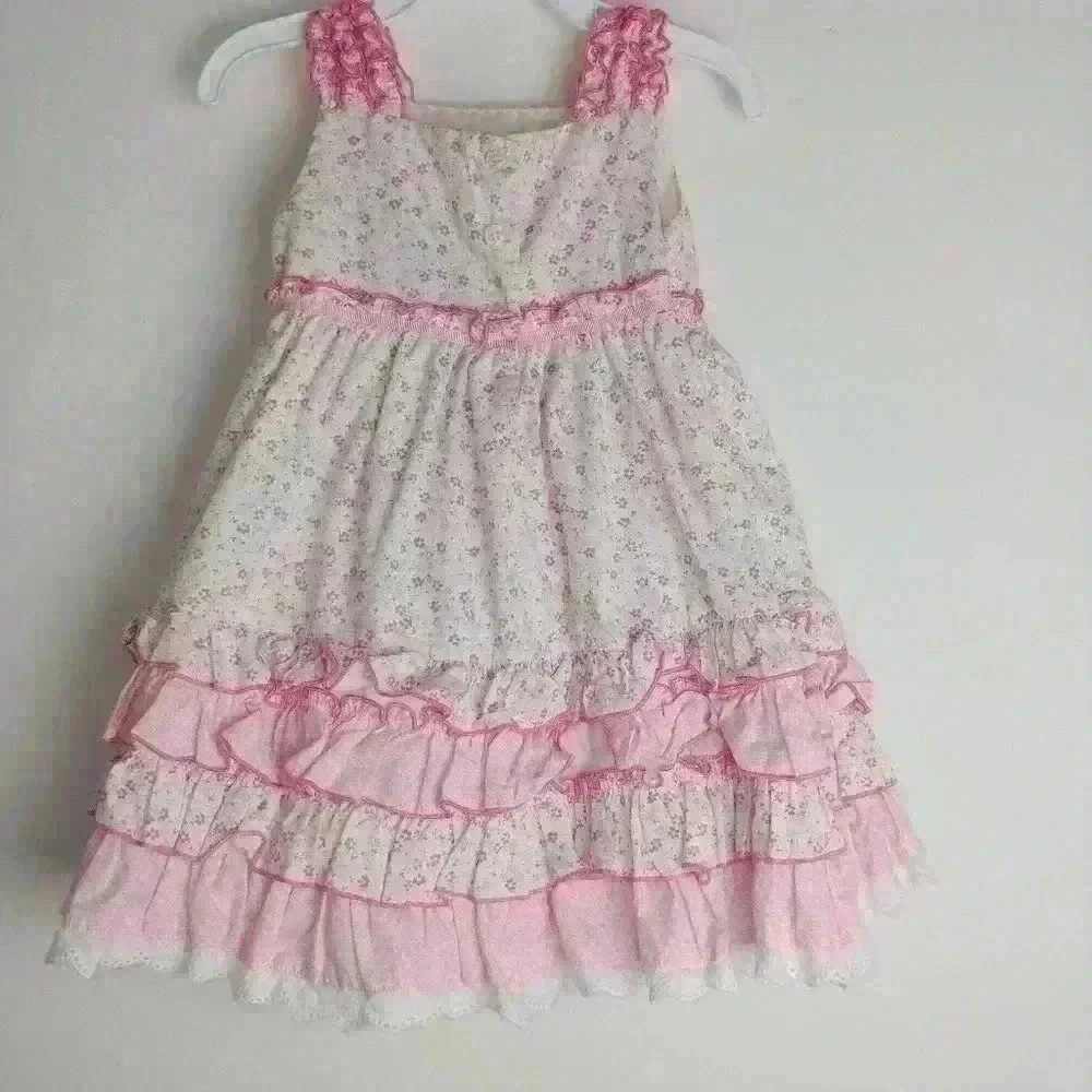 Jillian's closet Floral Pink Dress Sz 24 M… - Picture 6 of 6